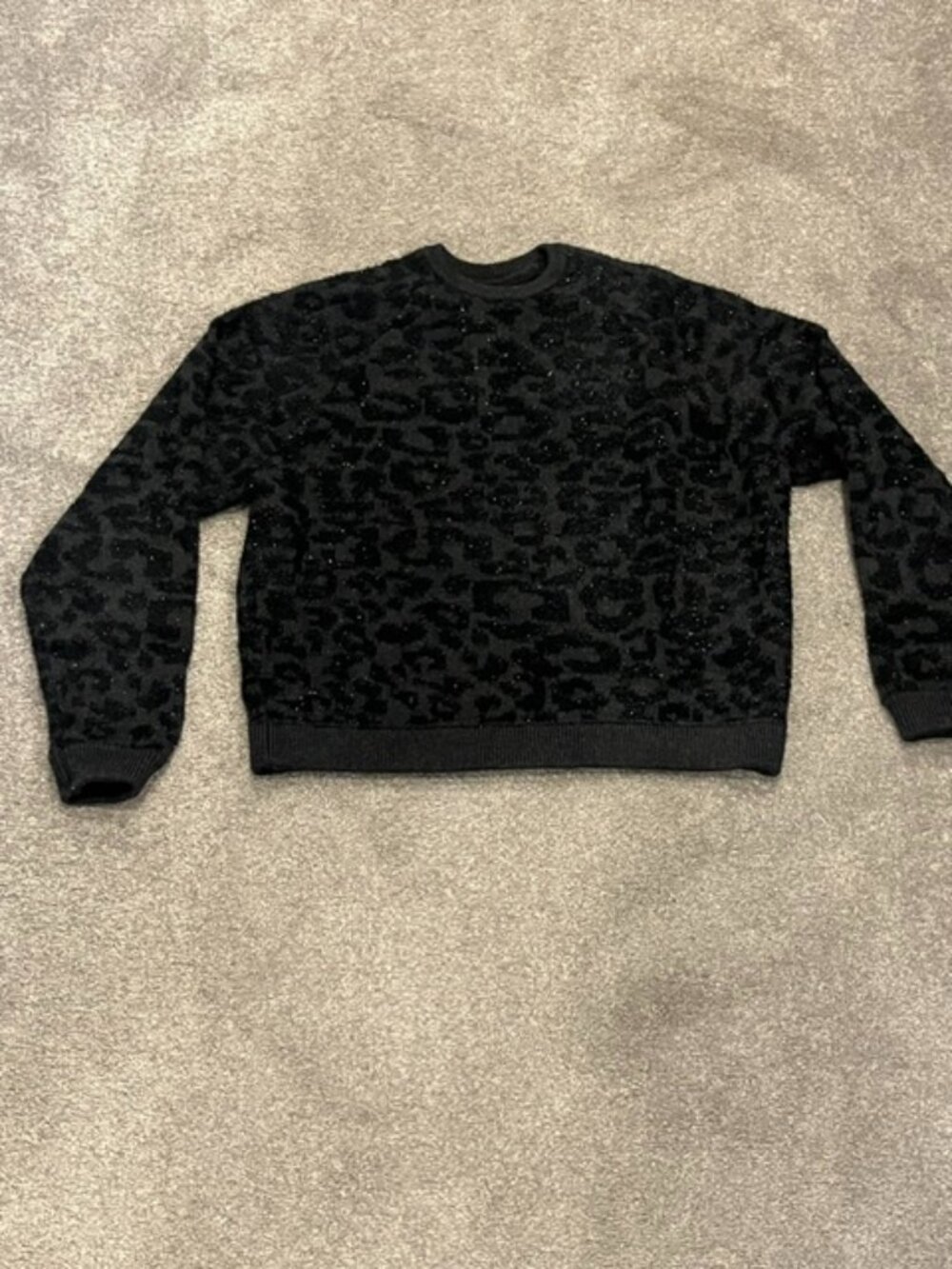 Lululemon Wool-Blend Jacquard Leopard Knit Sweater